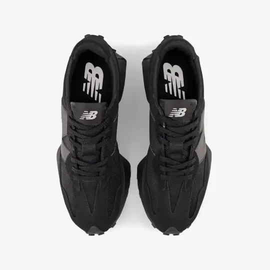 327 Unisex Spor Ayakkabı SiyahSiyah - 4