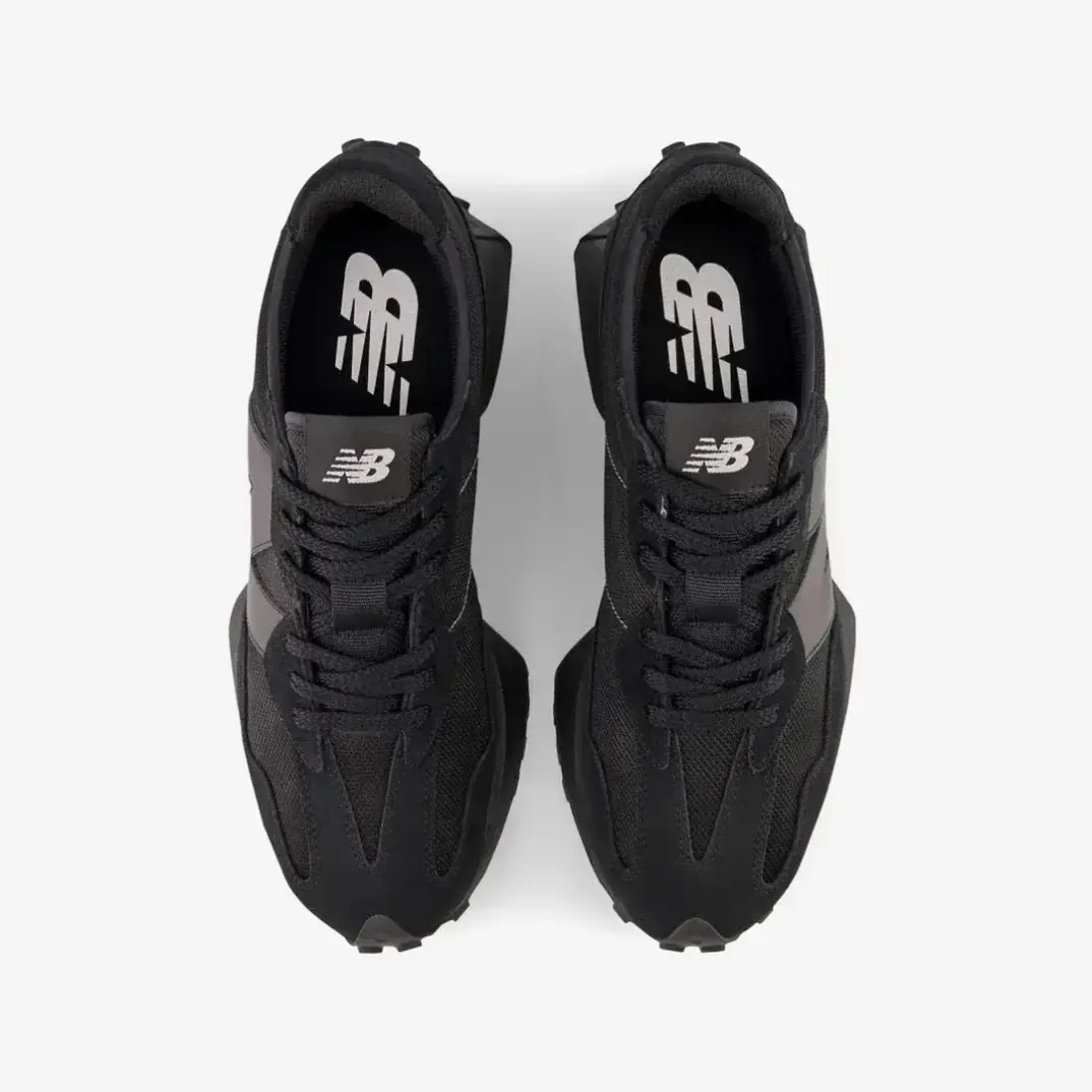 327 Unisex Spor Ayakkabı SiyahSiyah - 4