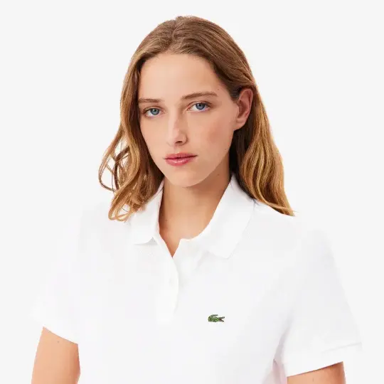 Classic Fit L1212 Kadın Polo Beyaz - 3