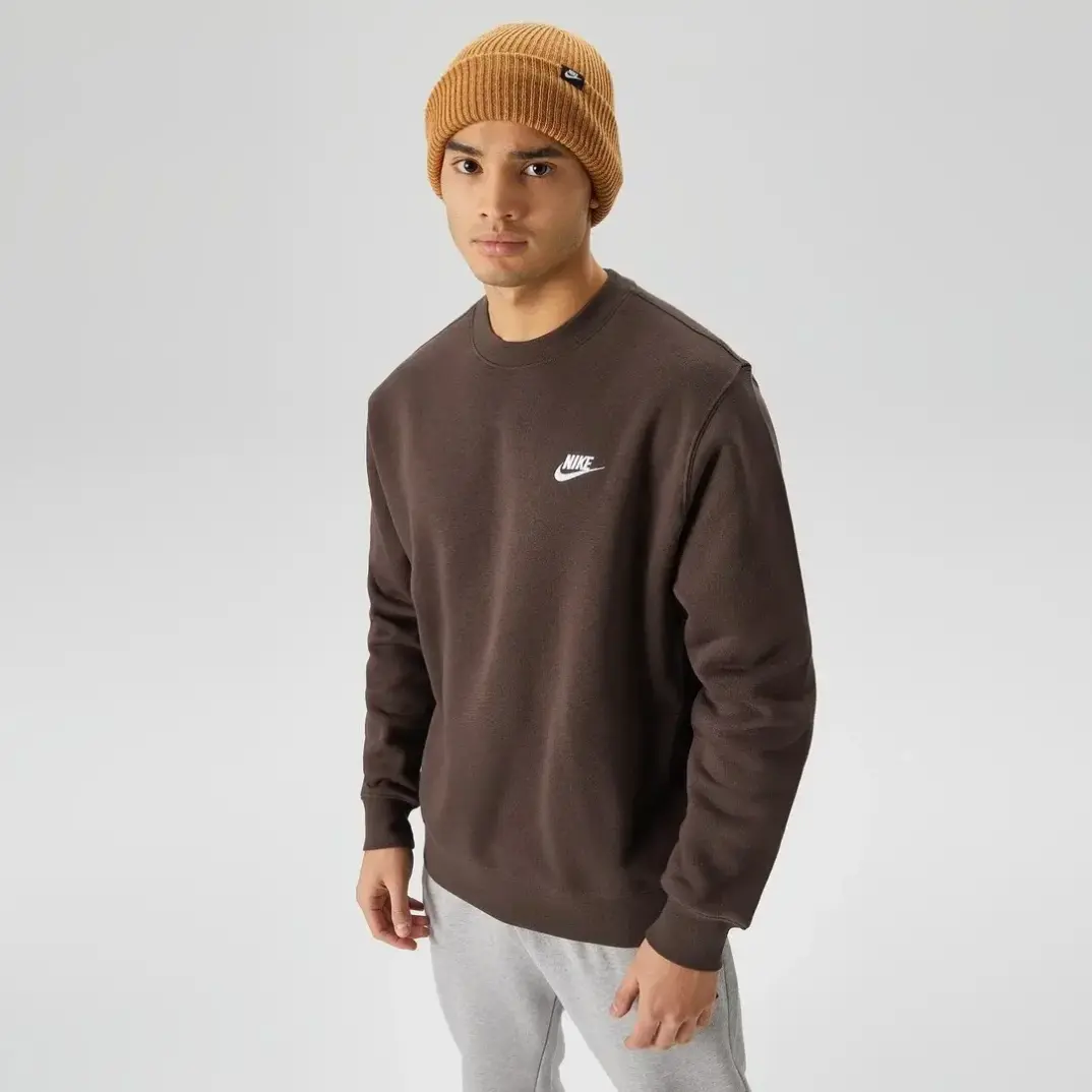 Club French Terry Sweatshirt Kahverengi - 1