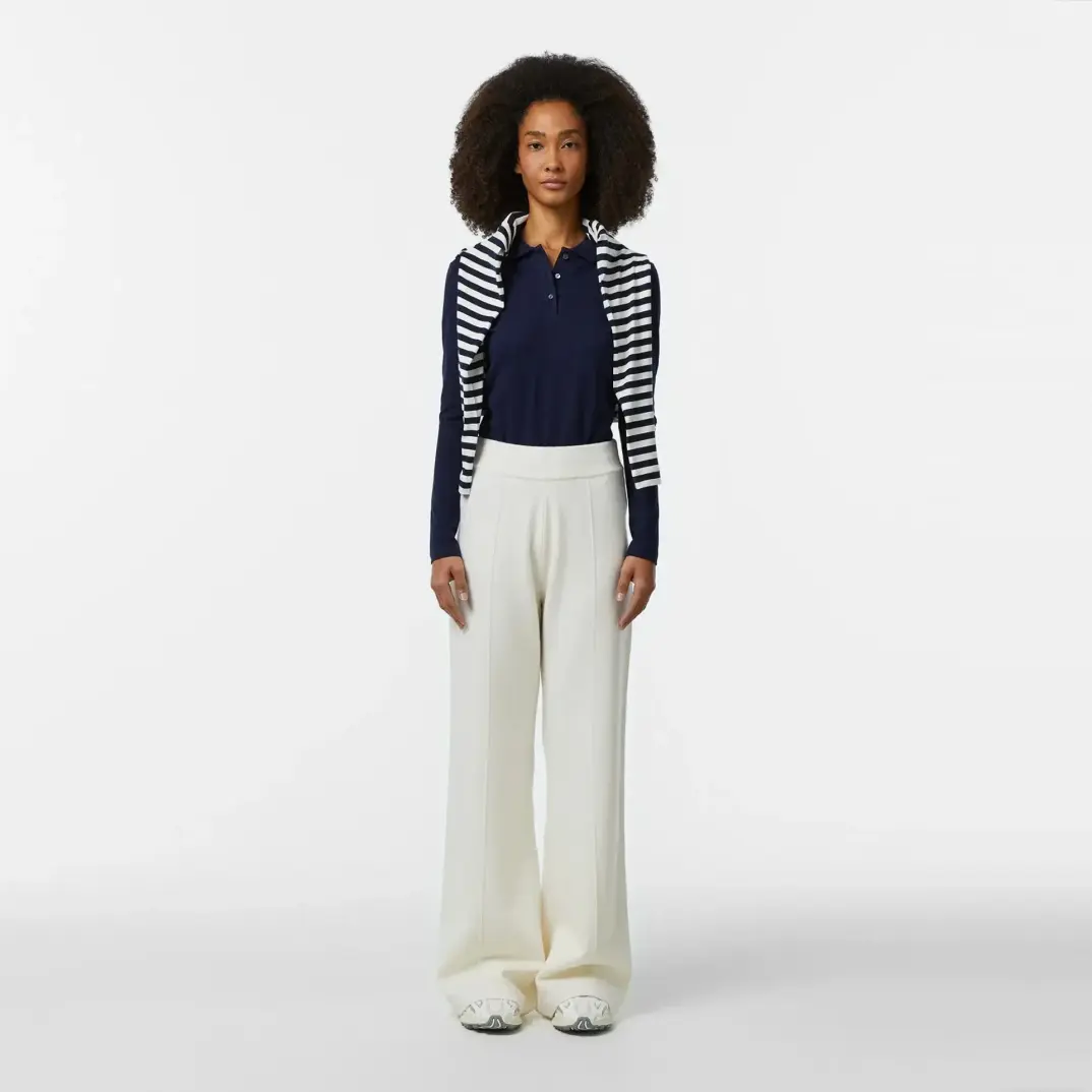 L.12.12 Classic Fit Kadın Uzun Kollu Lacivert Polo - 2