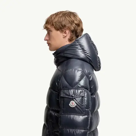 Maya Hooded Short Down Lacivert Mont - 2