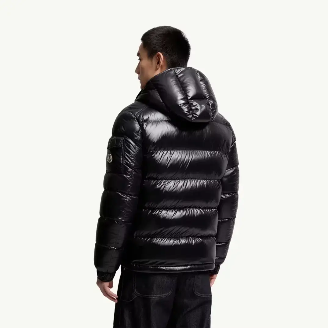 Maya Hooded Short Down Siyah Mont - 3