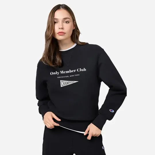 Only Members Club Kadın Sweatshirt Siyah