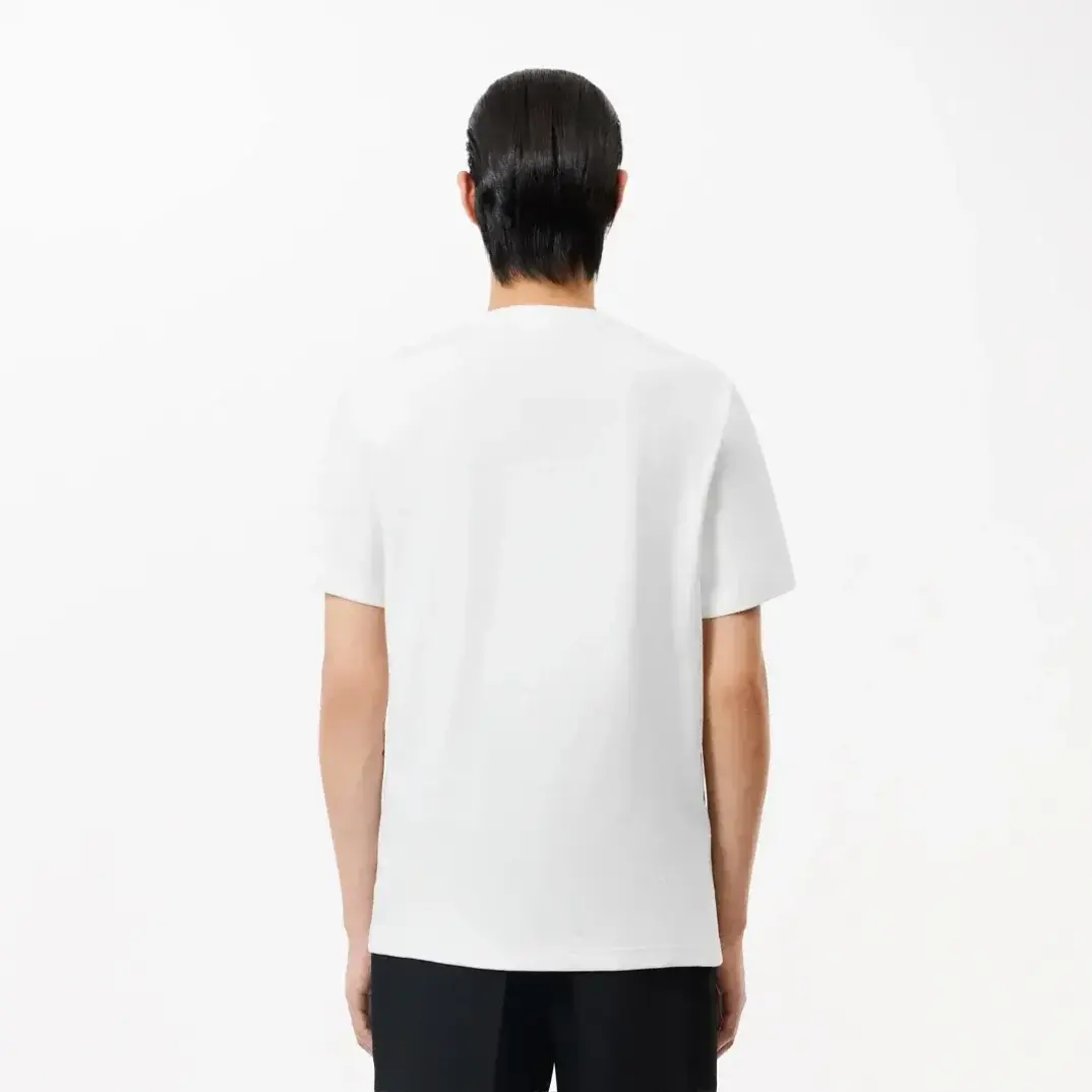 Regular Fit Bisiklet Yaka Baskılı T-Shirt Beyaz - 2