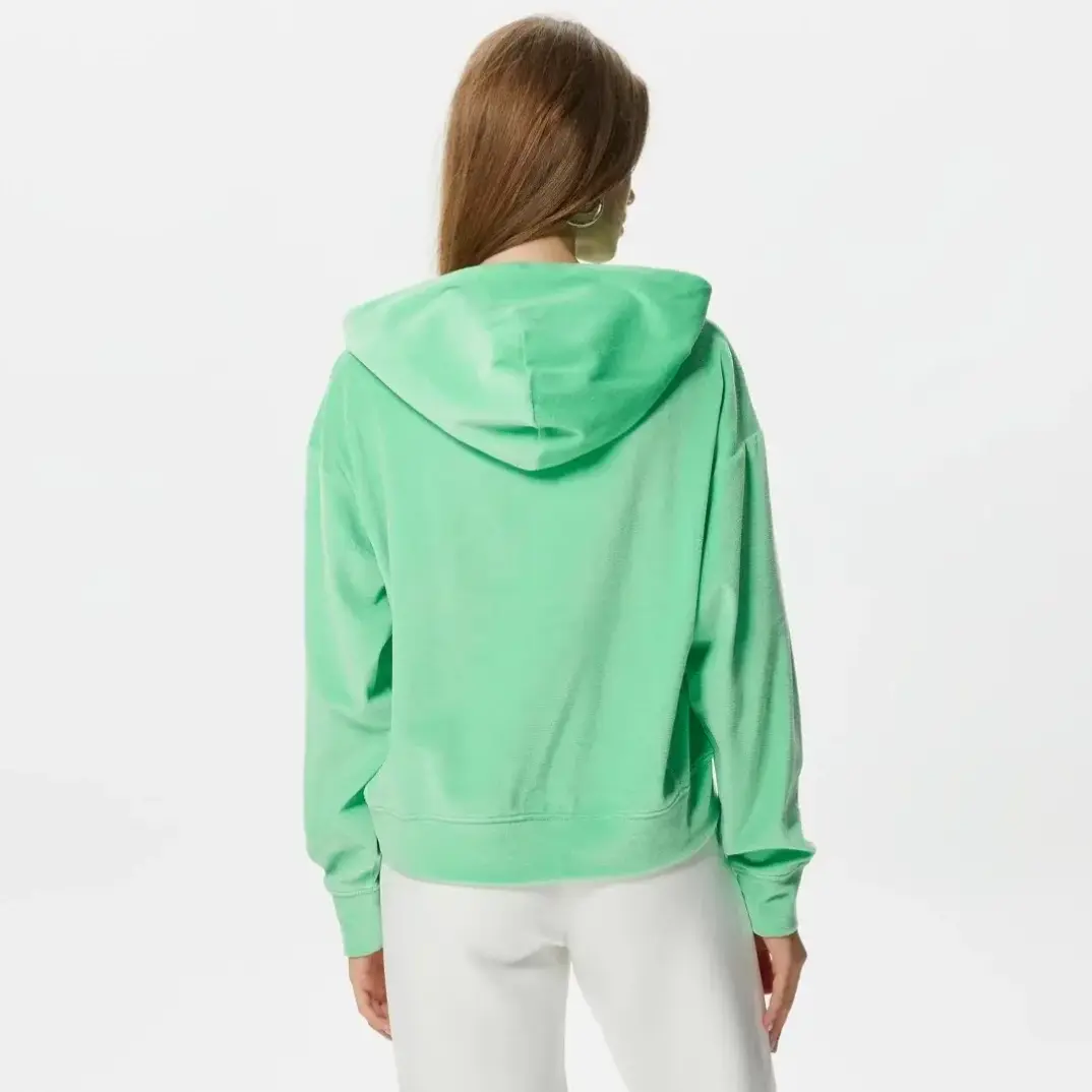 Reverse Weave Kadın Hoodie C Logo Yeşil - 2