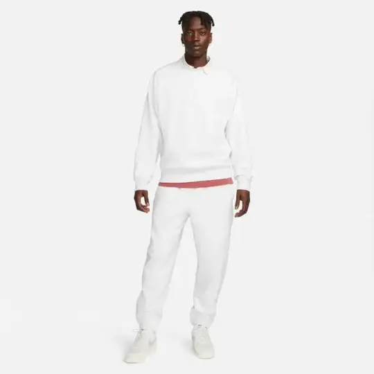 Solo Swoosh Fleece Eşofman Altı Beyaz - 3