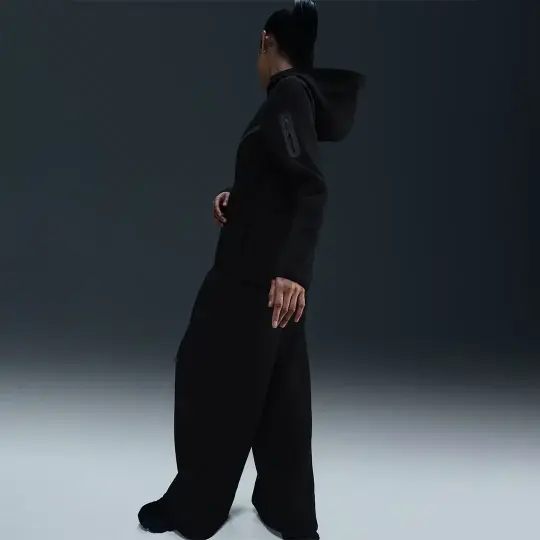 Sportswear Tech Fleece Windrunner Kadın Hoodie Siyah - 3