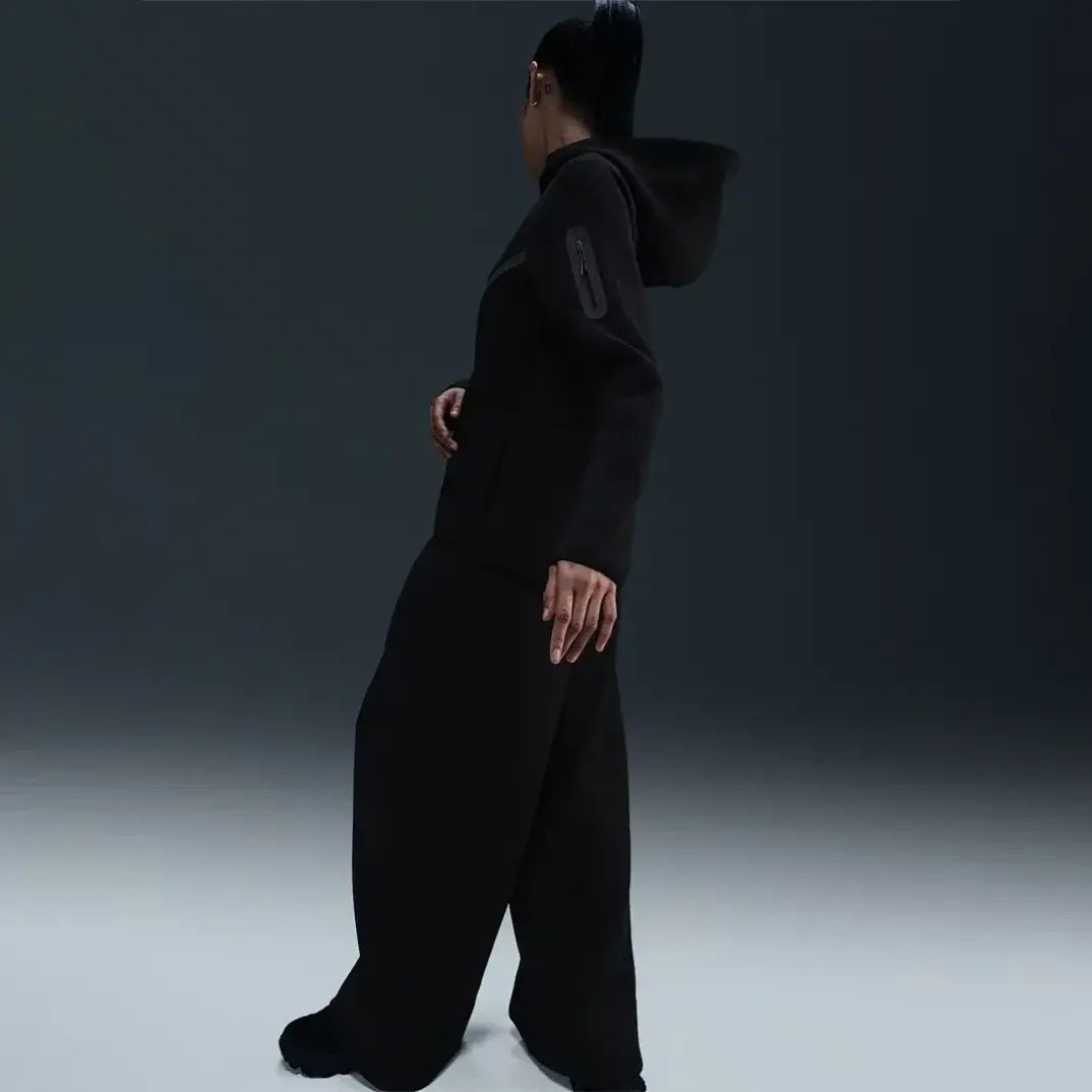 Sportswear Tech Fleece Windrunner Kadın Hoodie Siyah - 3