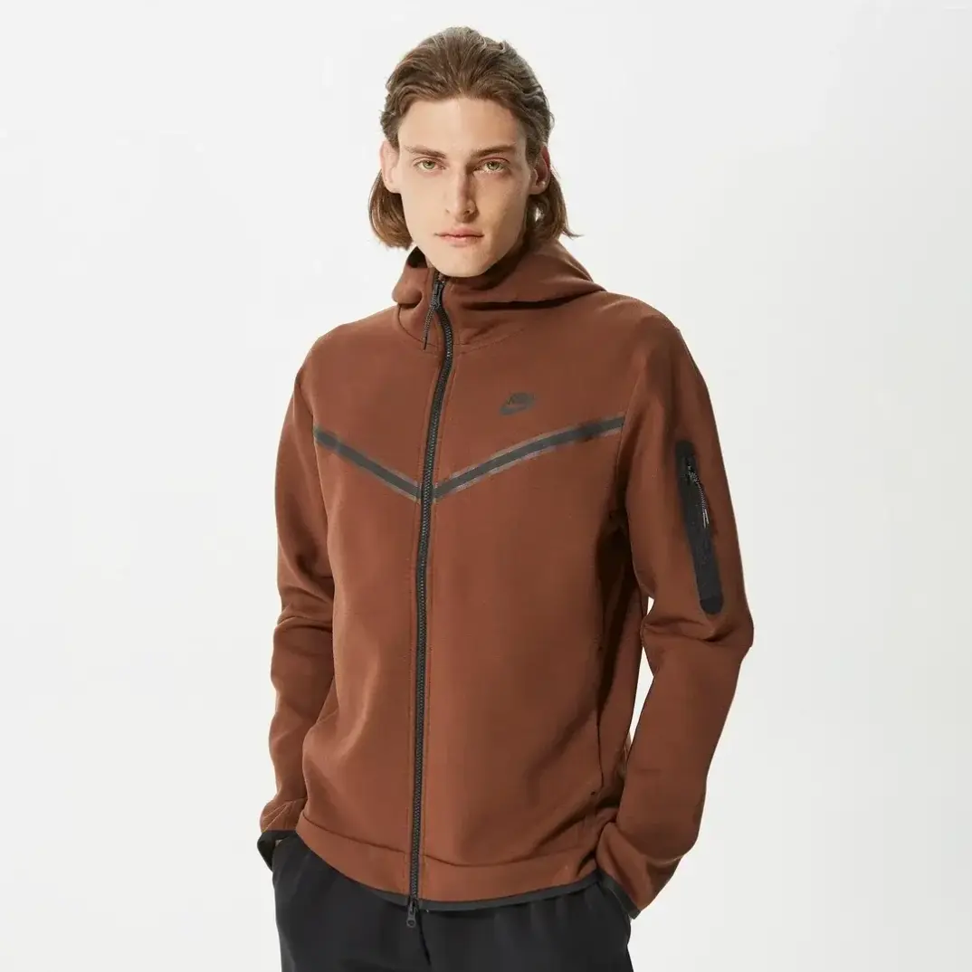 Tech Fleece Full Zip Hoodie Cocao WowSiyah - 1