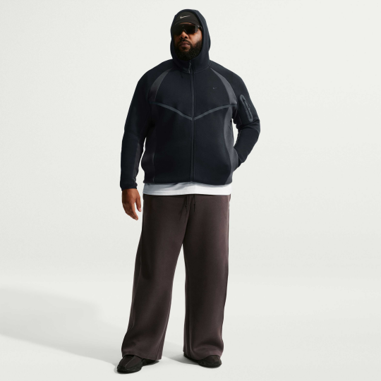 Tech Tam Boy Fermuarlı Fleece Windrunner Siyah/Anthracite/Siyah - 7