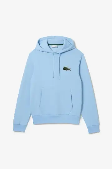 Unisex Loose Fit Kapüşonlu Organik Pamuk Mavi