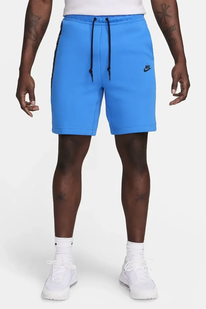 Yeni Tech Fleece Şort Mavi - 2