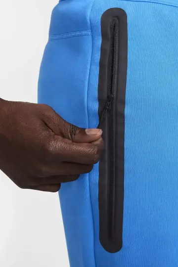 Yeni Tech Fleece Şort Mavi - 3